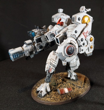Warhammer 40k Tau Empire XV104 Riptide Battlesuit (Tau Army item №1/9, Pro-Painted)