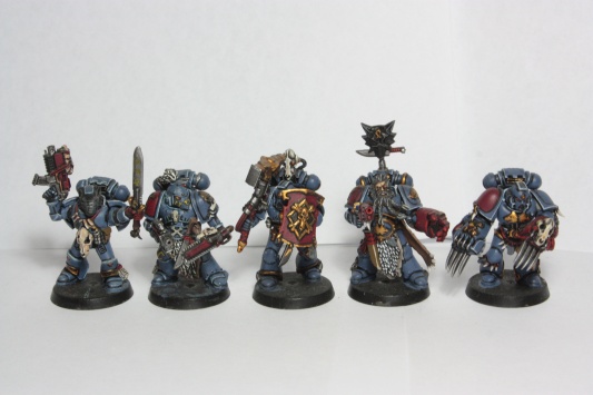 Warhammer 40k Space Wolves Wolves Pack x10 (Painted)