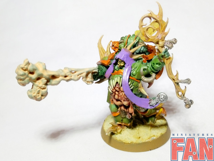 Warhammer 40k Death Guard Malignant Plaguecaster (Pro-Painted)