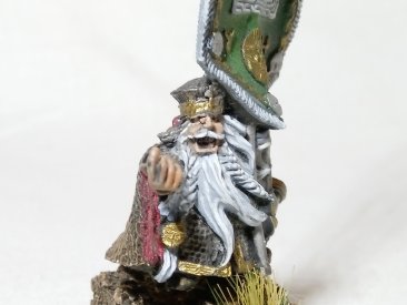 Warhammer Fantasy Age of Sigmar Dwarf Standard Bearer (Metal, OOP, Pro-Painted)