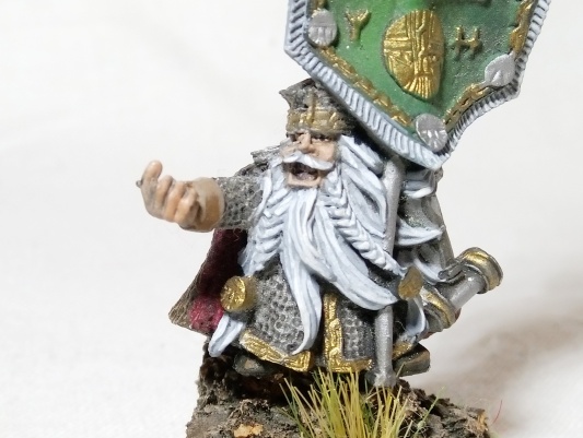 Warhammer Fantasy Age of Sigmar Dwarf Standard Bearer (Metal, OOP, Pro-Painted)