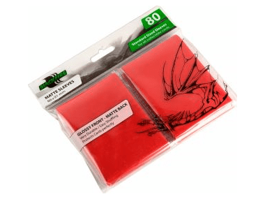 Протекторы Blackfire Matte Sleeves красные (80 шт., 66x91 мм)
