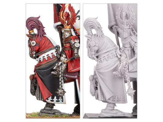 Battle Standard Bearer Mounted and on Foot