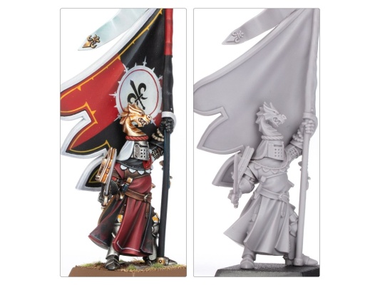 Battle Standard Bearer Mounted and on Foot