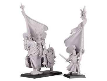 Battle Standard Bearer Mounted and on Foot