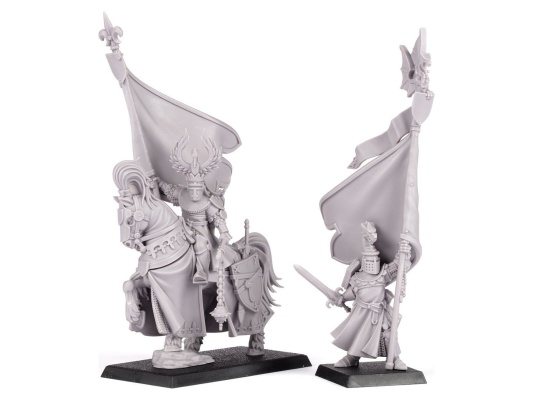 Battle Standard Bearer Mounted and on Foot