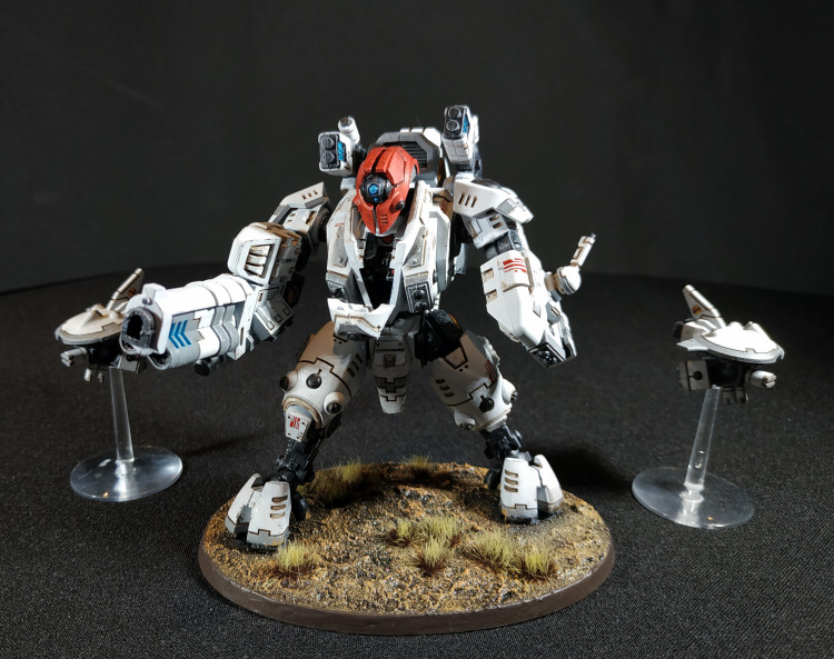 Warhammer 40k Tau Empire XV95 Ghostkeel Battlesuit (Tau Army item №2/9, Pro-Painted)