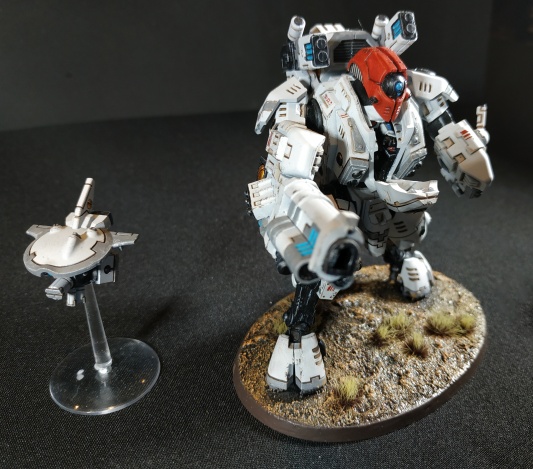 Warhammer 40k Tau Empire XV95 Ghostkeel Battlesuit (Tau Army item №2/9, Pro-Painted)