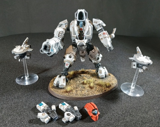 Warhammer 40k Tau Empire XV95 Ghostkeel Battlesuit (Tau Army item №2/9, Pro-Painted)