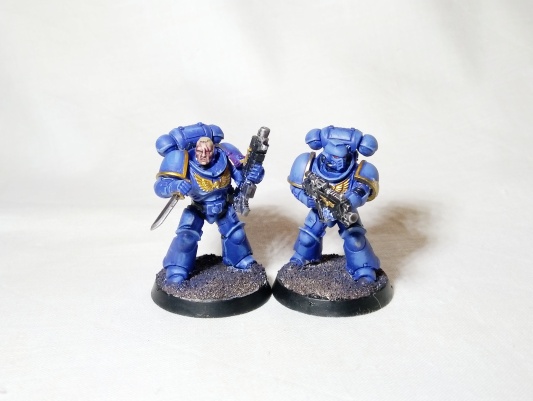 Warhammer 40000 Space Marine Ultramarines Primaris Intercessors x10 (Pro-Painted)