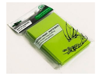 Протекторы Blackfire Matte Sleeves лаймово-зелёные (50 шт., 66x91 мм)