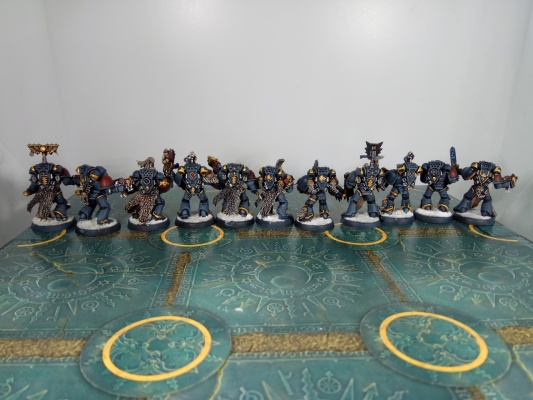 Warhammer 40k Space Wolves Wolves Pack x11 (Painted)