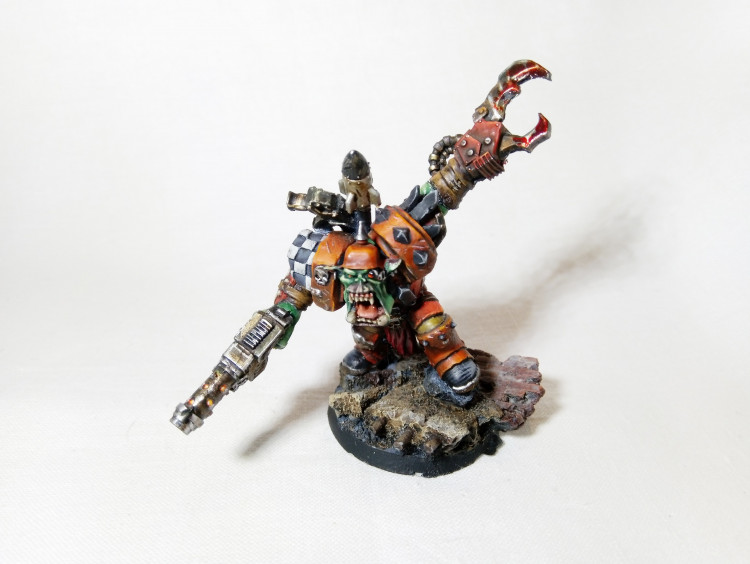 Warhammer 40k Ork Boss (Raging Heroes, OOP, Pro-Painted)