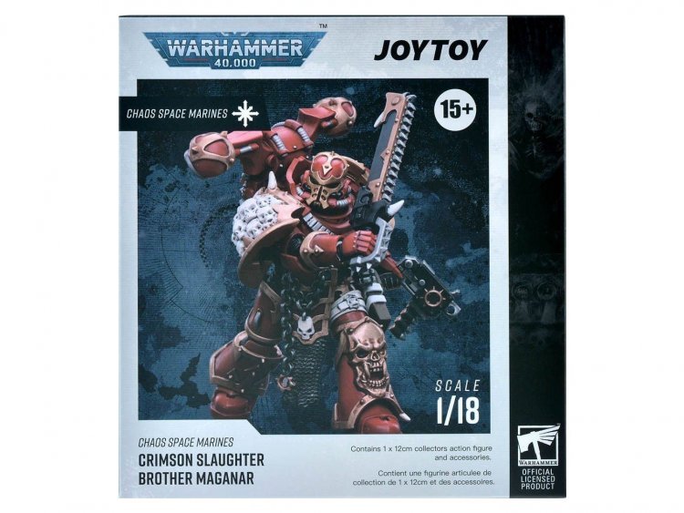 WH40K: Фигурка JOYTOY - Chaos Space Marines Crimson Slaughter Brother Maganar