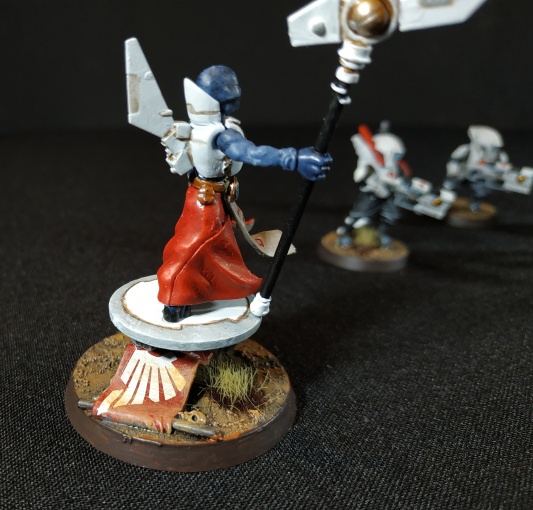 Warhammer 40k Tau Empire Ethereal and 10 Pathfinders (Tau Army item №4/9, Pro-Painted)