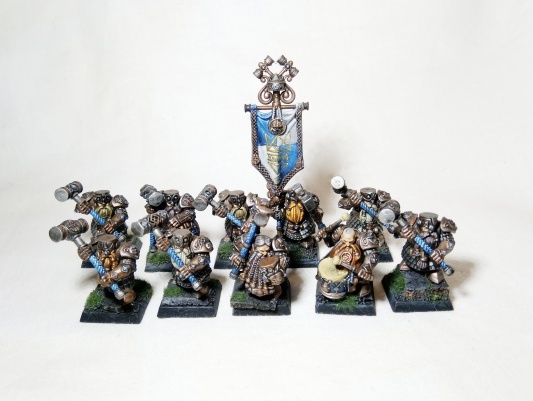 Warhammer Fantasy Battles Age of Sigmar Dwarf Hammerers x10 (Pro-Painted)