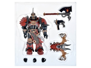WH40K: Фигурка JOYTOY - Chaos Space Marines Red Corsairs Exalted Champion Gotor the Blade