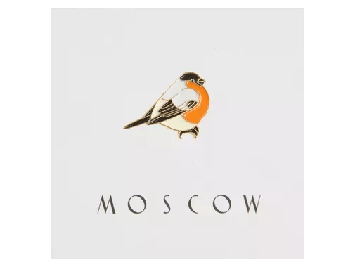 Значок металлический Снегирь