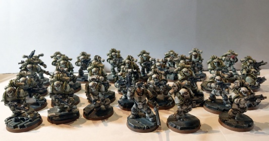 Warhammer 40k/30k Death Guard Army x 125 models (Painted)