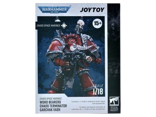 WH40K: Фигурка JOYTOY - Chaos Space Marines Word Bearers Chaos Terminator Garchak Vash