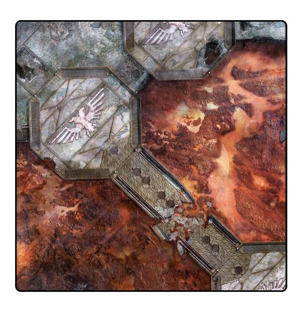Купить Warhammer 40,000 Battle Mat City Ruin на MiniaturesFAN.ru