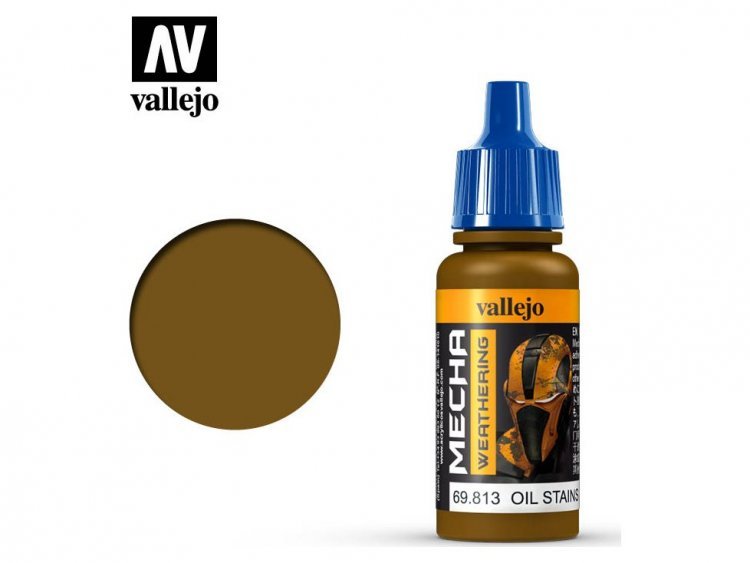 Краска Vallеjo Mecha Weathering: Oil Stains (Gloss) 69.813 