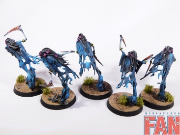 Warhammer Age of Sigmar Death Dreadscythe Harridans x5 (Pro-Painted)