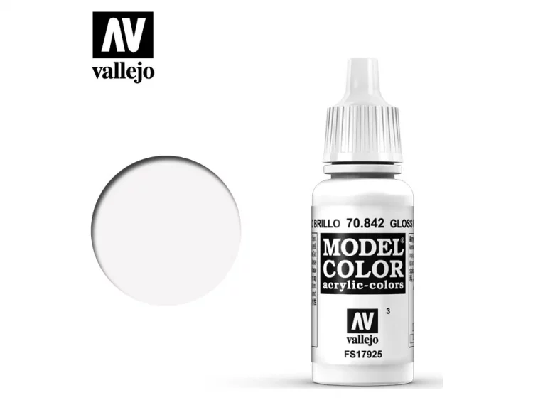 Краска Vallejo Model Color: Gloss White 70.842