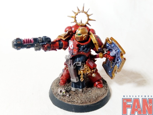 Warhammer 40000 Space Marine Blood Angels Primaris Lieutenant (Pro-Painted)