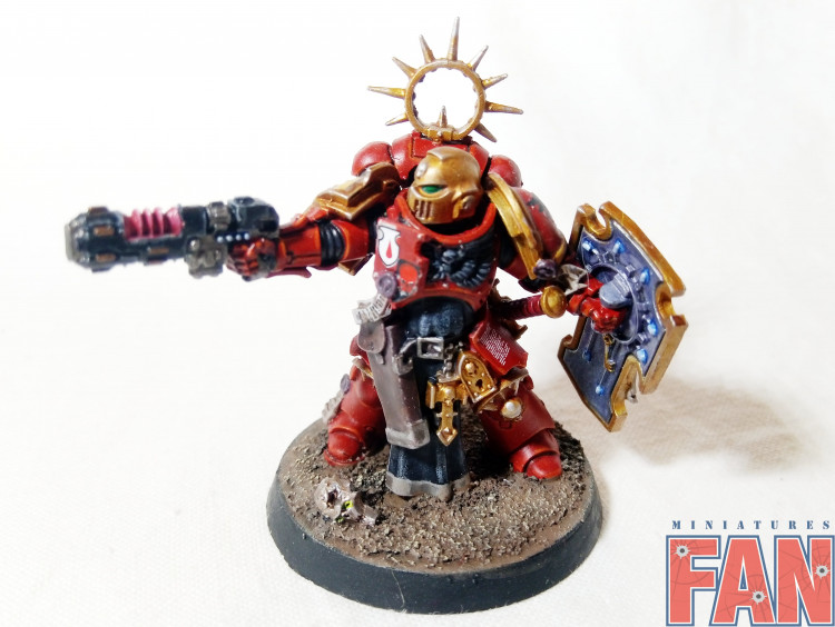 Warhammer 40000 Space Marine Blood Angels Primaris Lieutenant (Pro-Painted)