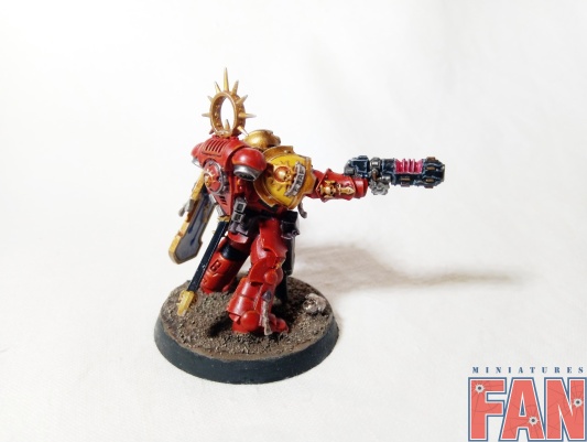 Warhammer 40000 Space Marine Blood Angels Primaris Lieutenant (Pro-Painted)