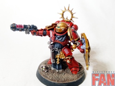 Warhammer 40000 Space Marine Blood Angels Primaris Lieutenant (Pro-Painted)