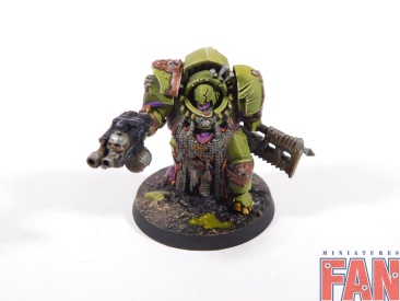 Warhammer 40k Death Guard Blightlord Terminators (Pro-Painted)