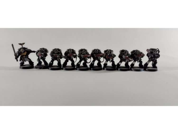 Assault on Black Reach Space Marine Tactical Squad x10 (б/у, Painted)