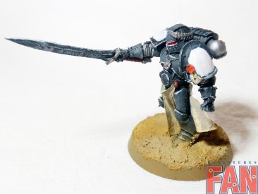 Warhammer 40k Space Marine Black Templars Empreror's Champion (Pro-Painted)