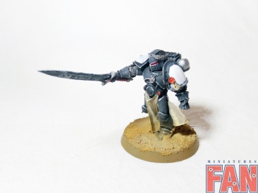 Warhammer 40k Space Marine Black Templars Empreror's Champion (Pro-Painted)