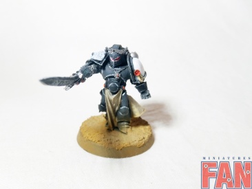 Warhammer 40k Space Marine Black Templars Empreror's Champion (Pro-Painted)