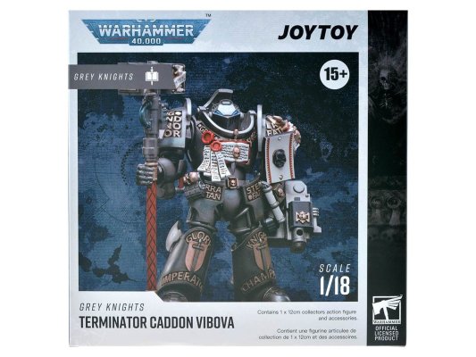 WH40K: Фигурка JOYTOY - Grey Knights Terminator Caddon Vibova