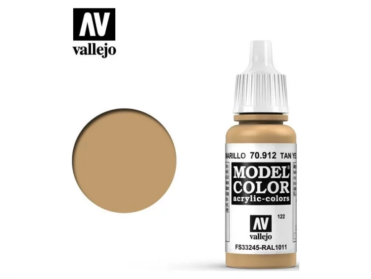 Краска Vallejo Model Color: Tan Yellow 70.912