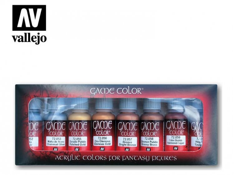 Набор красок Vallejo Game Color: Metallic Colors 72.303