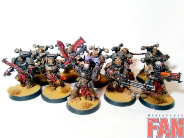 Warhammer 40k Chaos Space Marines x10 (Pro-Painted)