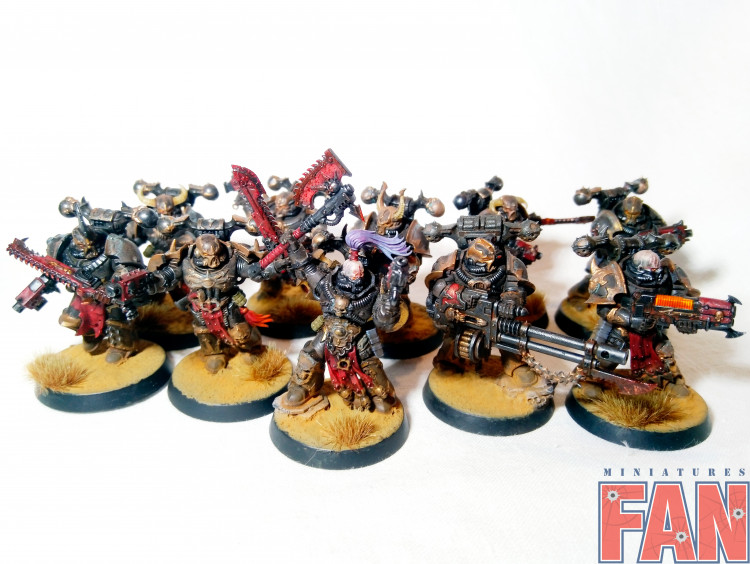 Warhammer 40k Chaos Space Marines x10 (Pro-Painted)