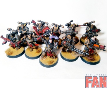 Warhammer 40k Chaos Space Marines x10 (Pro-Painted)