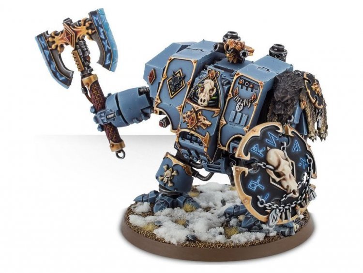 Space Wolves Venerable Dreadnought / Bjorn / Murderfang (Warhammer 40k)