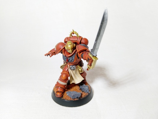 Warhammer 40k Space Marine Blood Angels Lieutenant Tolmeron x1 (Pro-Painted)