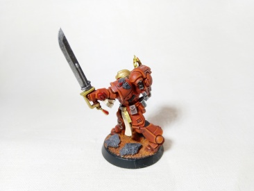 Warhammer 40k Space Marine Blood Angels Lieutenant Tolmeron x1 (Pro-Painted)