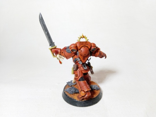 Warhammer 40k Space Marine Blood Angels Lieutenant Tolmeron x1 (Pro-Painted)