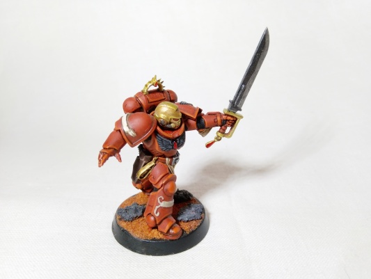 Warhammer 40k Space Marine Blood Angels Lieutenant Tolmeron x1 (Pro-Painted)