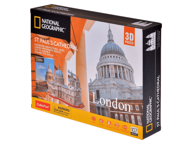 3D пазл National Geographic Собор Святого Павла, 107 деталей