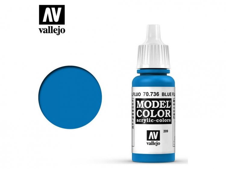 Краска Vallejo Model Color: Blue Fluo 70.736